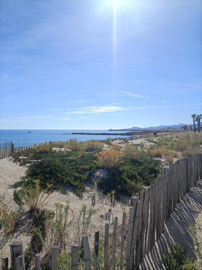 Apartamento Saint-Cyprien Plage, Charmant Studio Meuble Vue Mer Exterior foto